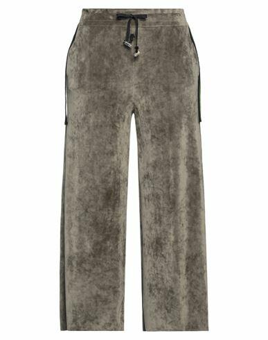 Nora Barth Woman Pants Military green Cotton, Elastane Cover