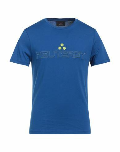 Peuterey Man T-shirt Blue Cotton Cover