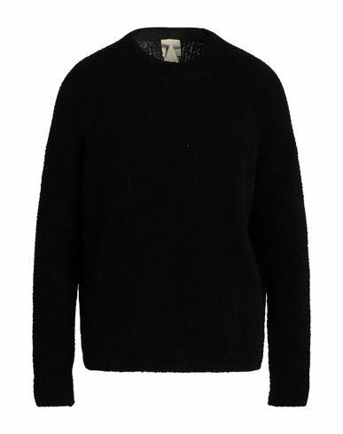 Ten C Man Sweater Black Wool, Polyamide Cover