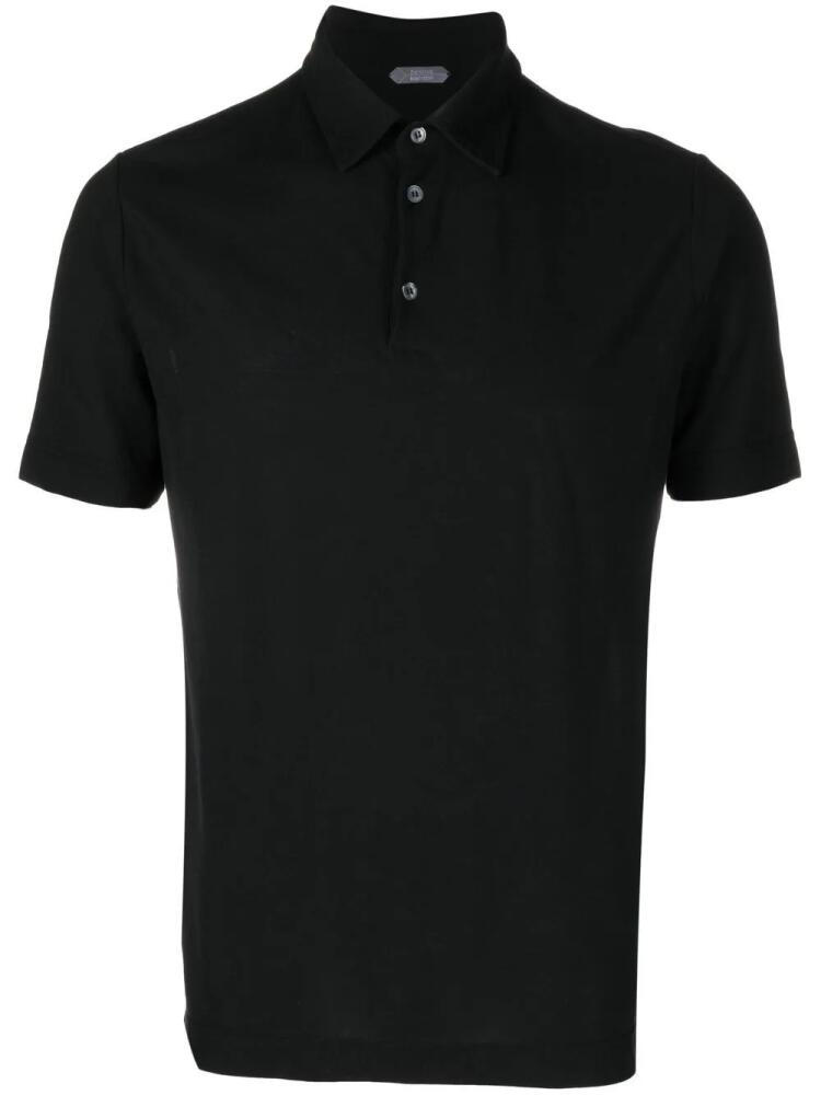 Zanone short-sleeve cotton polo shirt - Black Cover