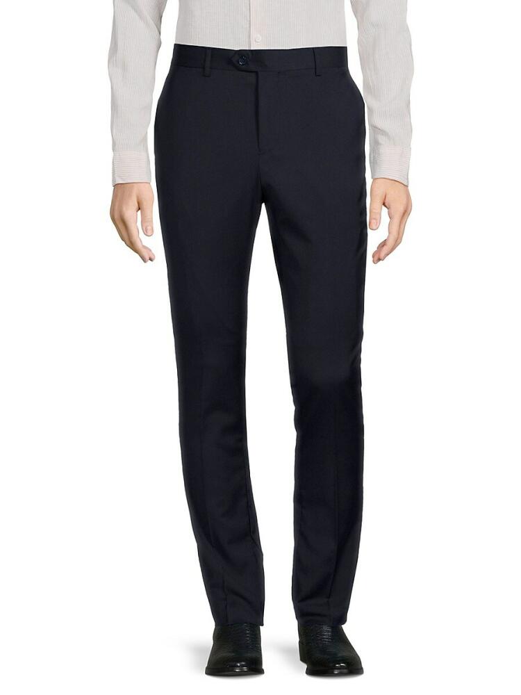 Tahari Men's Slim Fit Dress Pants - Navy Cover