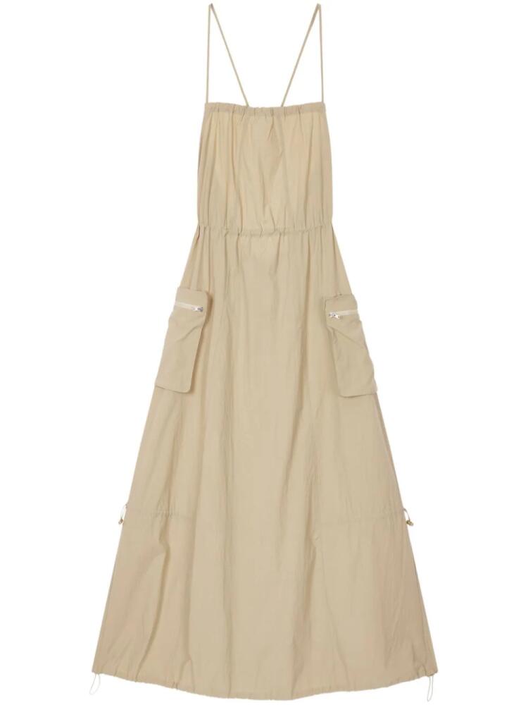 STUDIO TOMBOY square-neck spaghetti-straps maxi dress - Neutrals Cover