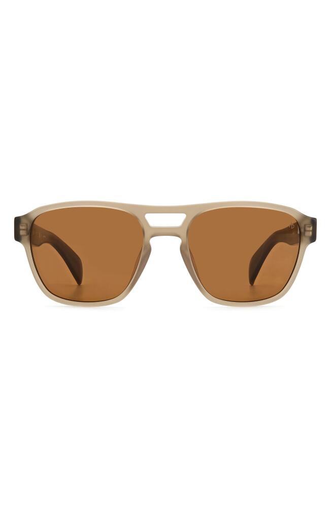 rag & bone 54mm Rectangular Sunglasses in Brown Cover