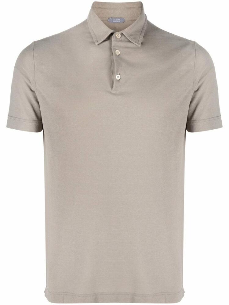 Zanone short-sleeved polo shirt - Neutrals Cover