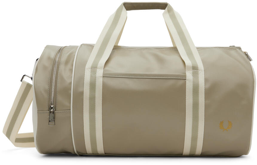 Fred Perry Taupe Classic Barrel Bag Cover