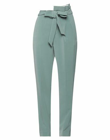 Isabelle Blanche Paris Woman Pants Sage green Acetate, Polyester, Viscose, Elastane Cover