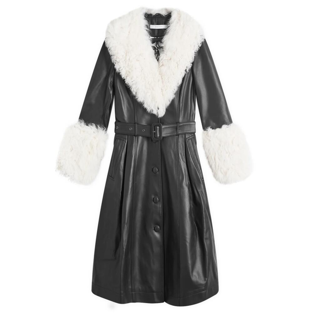 Saks Potts Women's Foxy Coat in Black/Cloud Cover