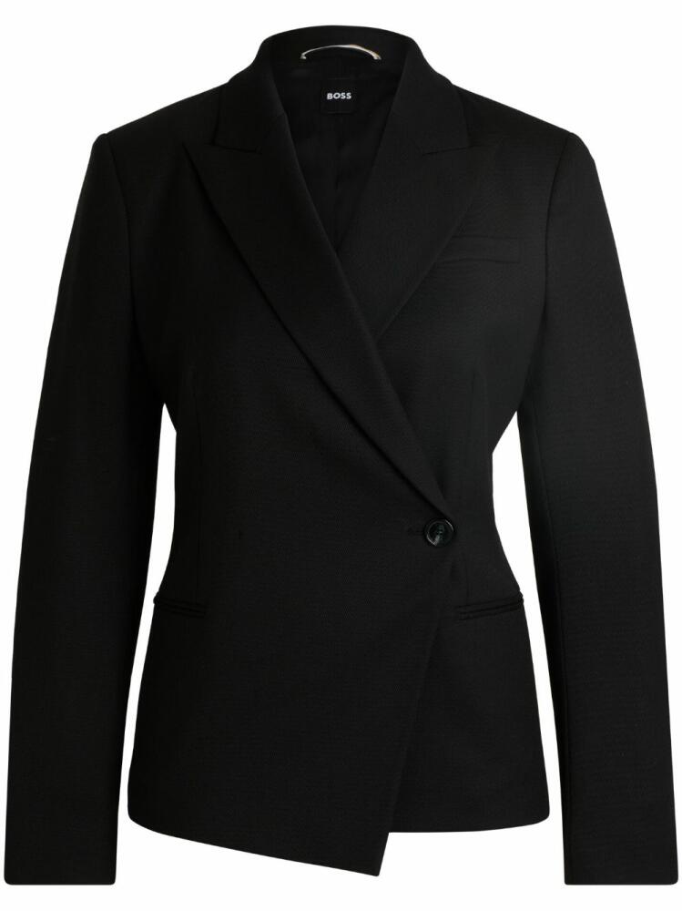 BOSS double-breasted blazer - Black Cover