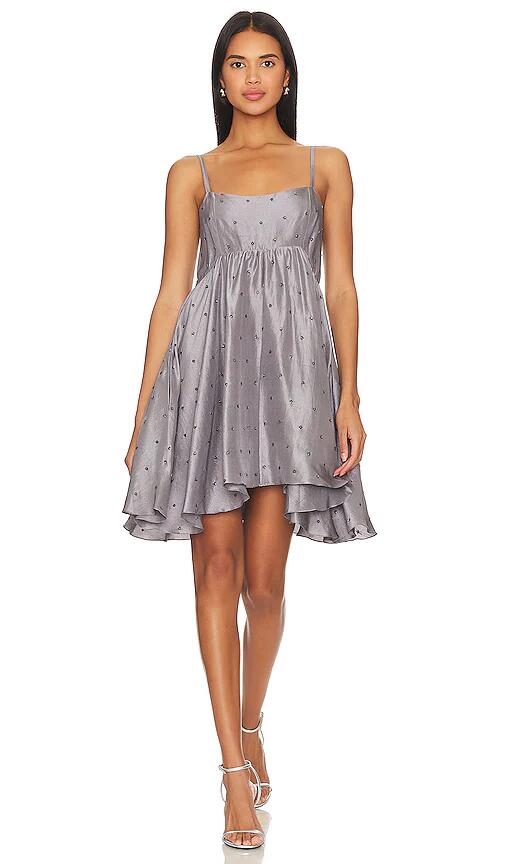 Azeeza Rachel Mini Dress in Grey Cover