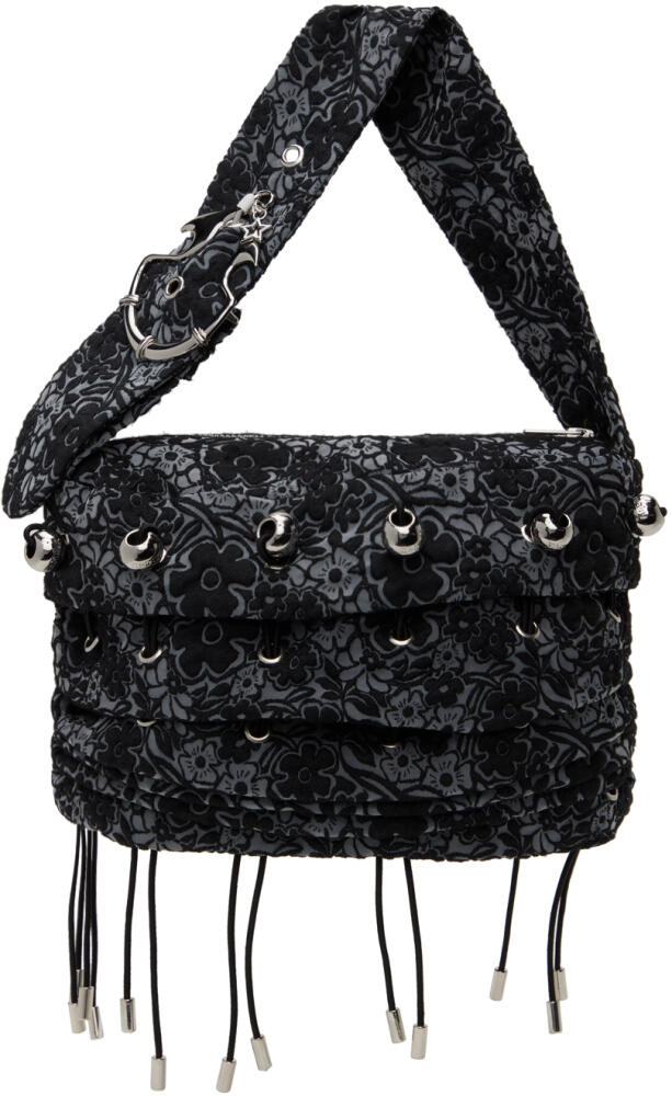 Chopova Lowena Gray Mini Scrunch Bag Cover