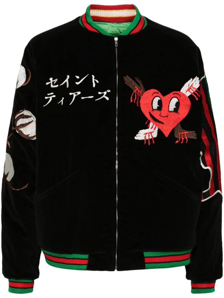 SAINT MXXXXXX x Sukajyan reversible bomber jacket - Black Cover