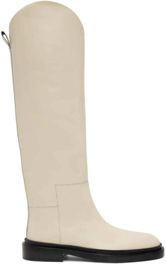 Jil Sander Off-White Riding Tall Boots Cover