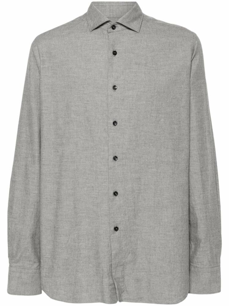 Glanshirt long-sleeved flannel shirt - Grey Cover