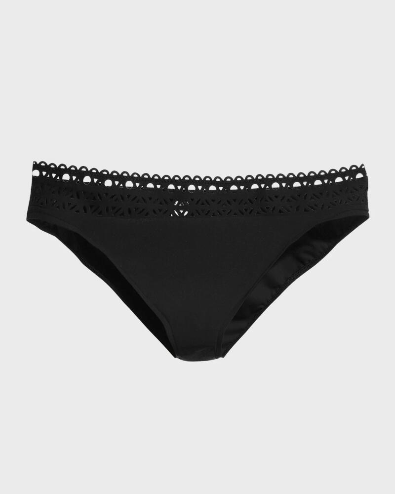 Lise Charmel Ajourage Couture Laser-Cut Low-Rise Swim Bikini Bottoms Cover