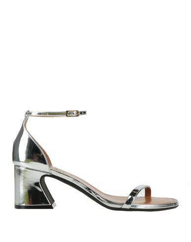 Marni Woman Sandals Silver Soft Leather Cover