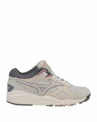 Mizuno Woman Sneakers Ivory Soft Leather, Textile fibers Cover