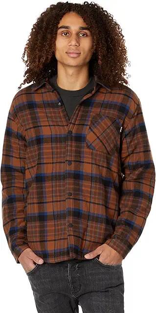 Hurley Portland Sherpa Lined Flannel (Bronzed) Men's Clothing Cover