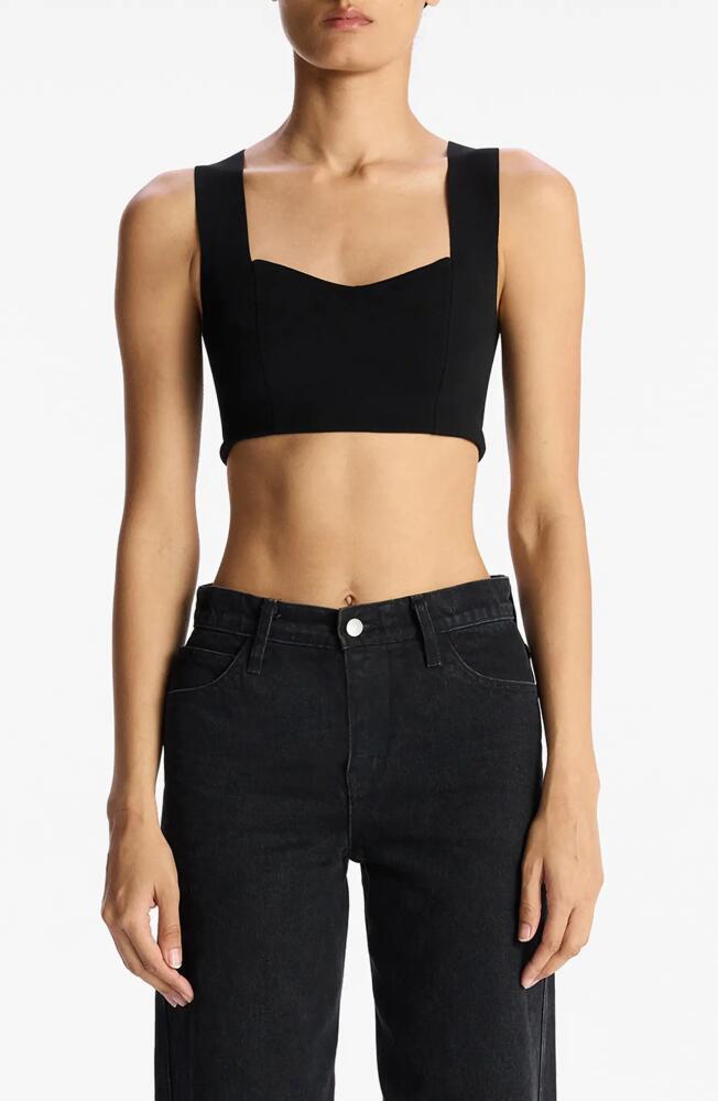 A. L.C. Jordana Compact Knit Crop Tank in Black Cover