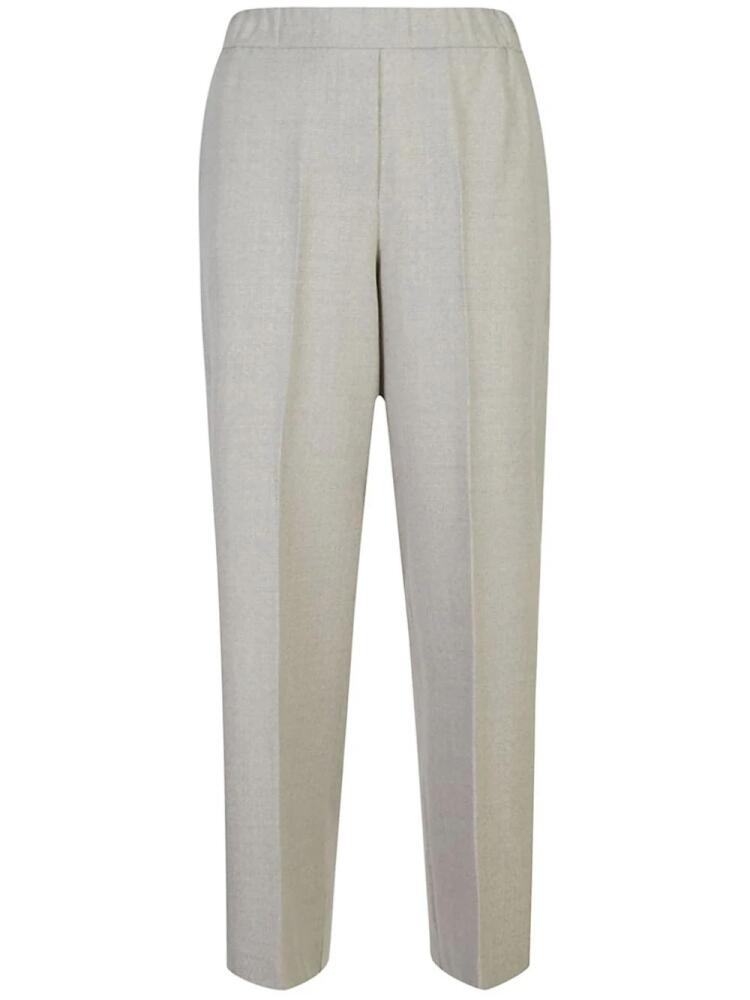 Le Tricot Perugia elasticated-waist trousers - Grey Cover