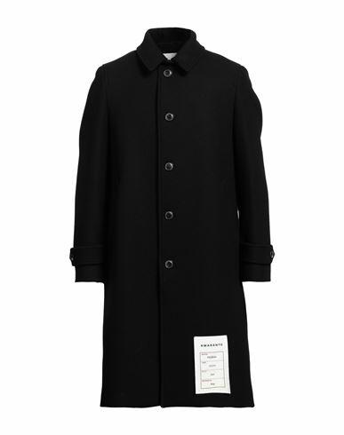 Amaranto Man Coat Midnight blue Wool, Polyester, Polyamide Cover