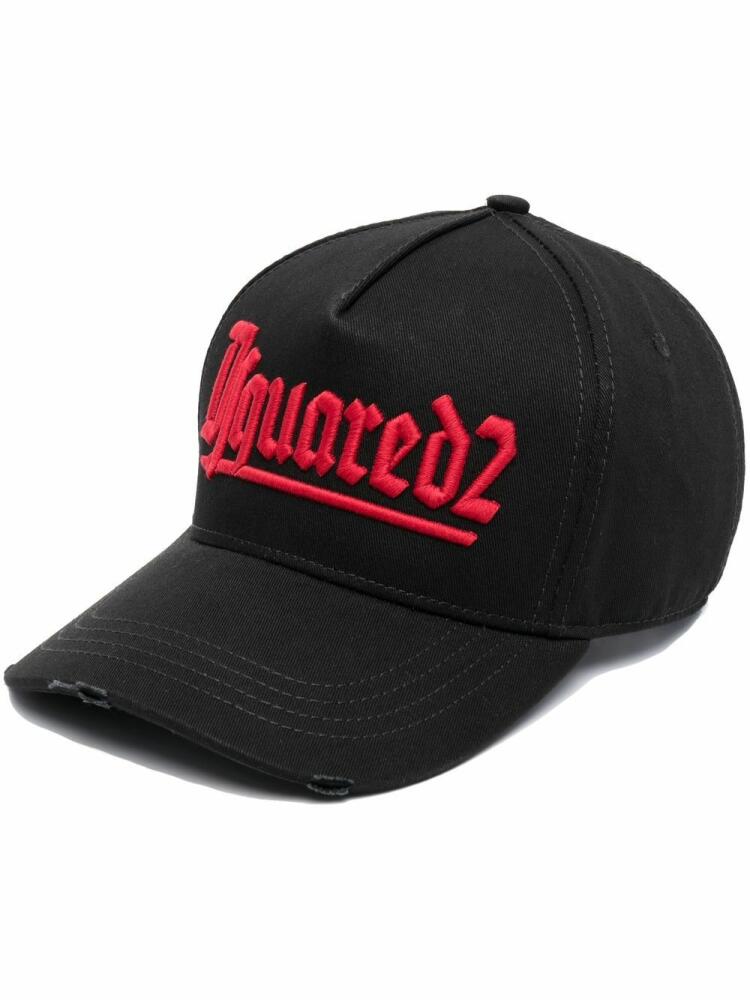 DSQUARED2 embroidered-logo baseball cap - Black Cover