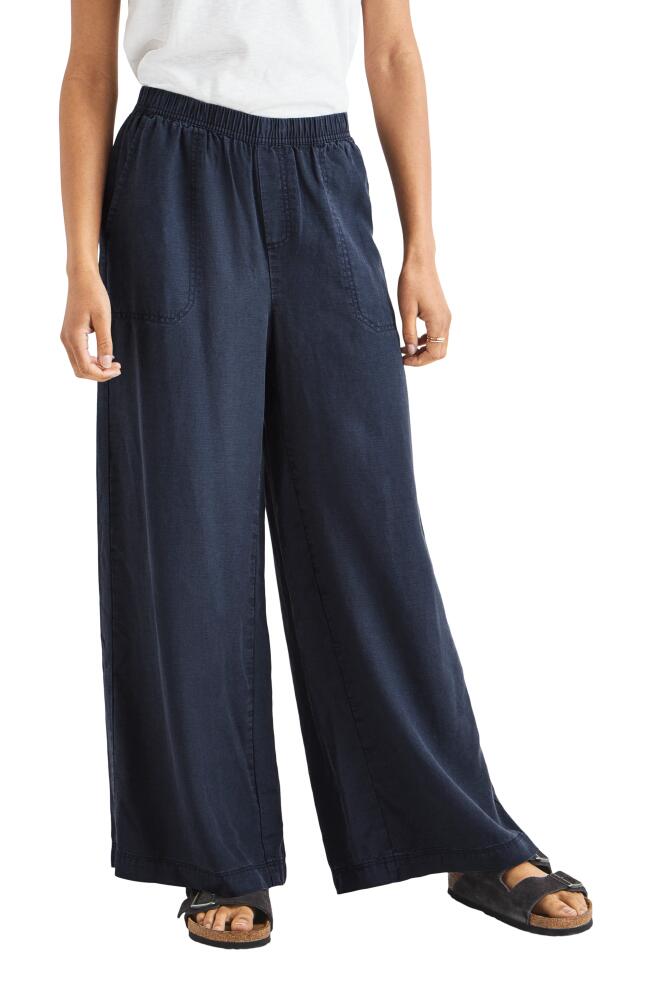 Splendid Angie Lyocell & Linen Palazzo Pants in Navy Cover