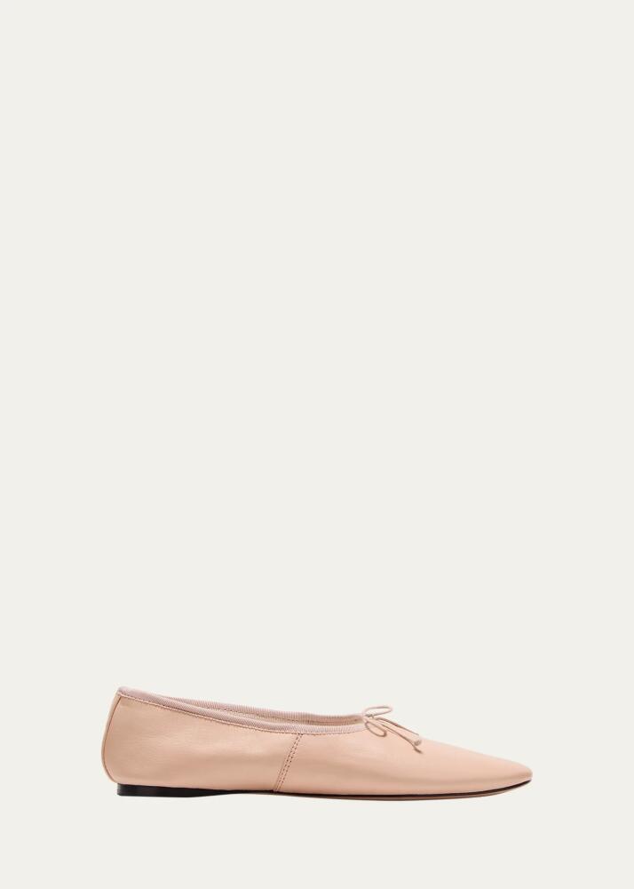 Loeffler Randall Landon Leather Bow Ballerina Flats Cover