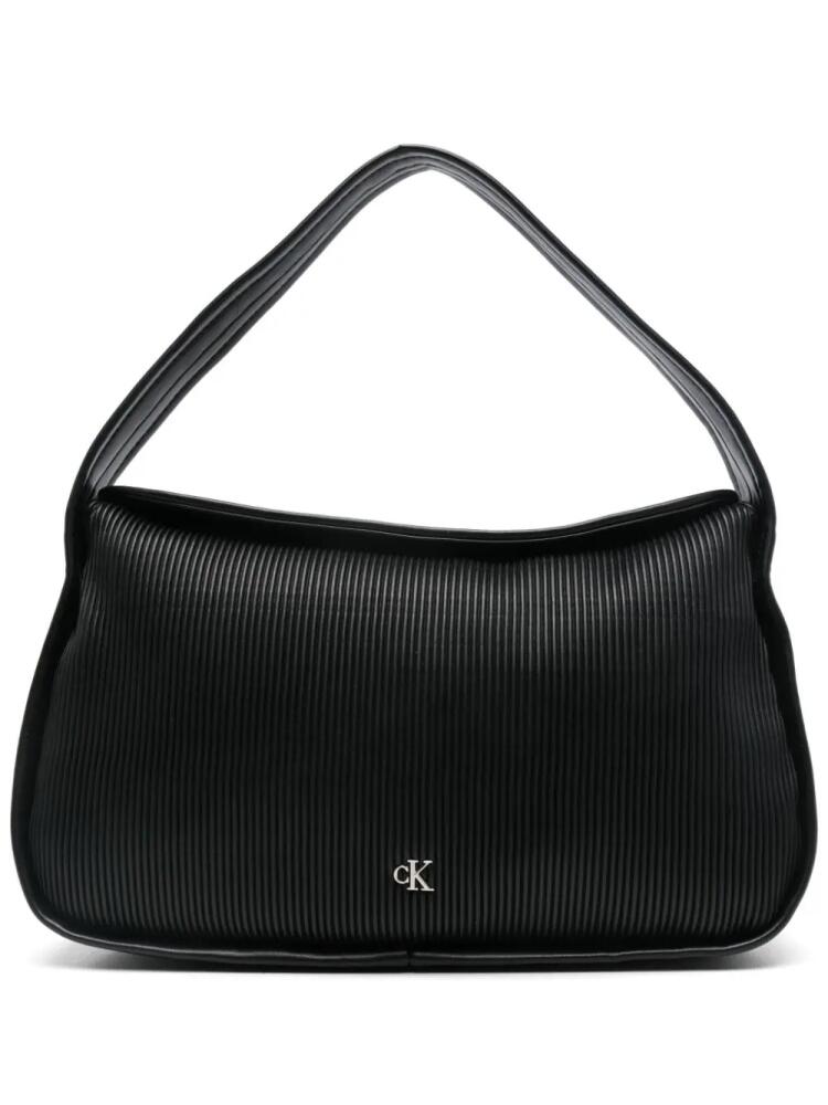 Calvin Klein Jeans ribbed shoulder bag - Black Cover