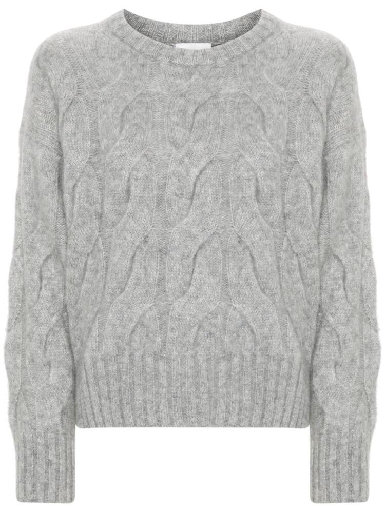 Allude cable-knit sweater - Grey Cover