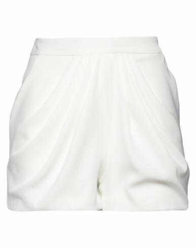 Monique Garçonne Woman Shorts & Bermuda Shorts White Polyester, Elastane Cover