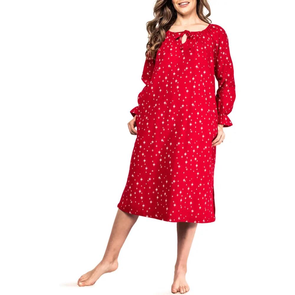 Petite Plume Starry Night Cotton Nightgown in Red Cover