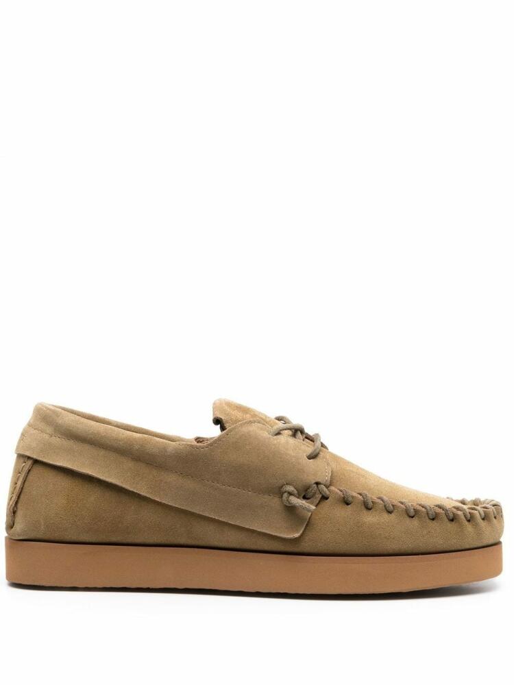 MARANT suede boat shoes - Neutrals Cover