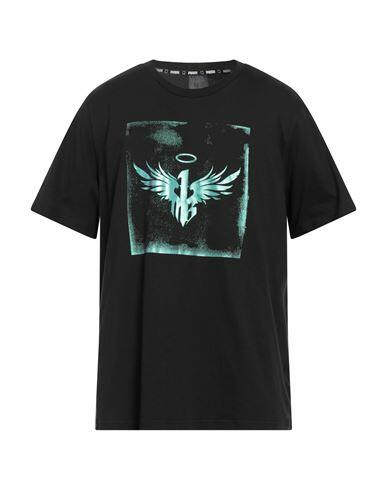 Puma Man T-shirt Black Cotton Cover