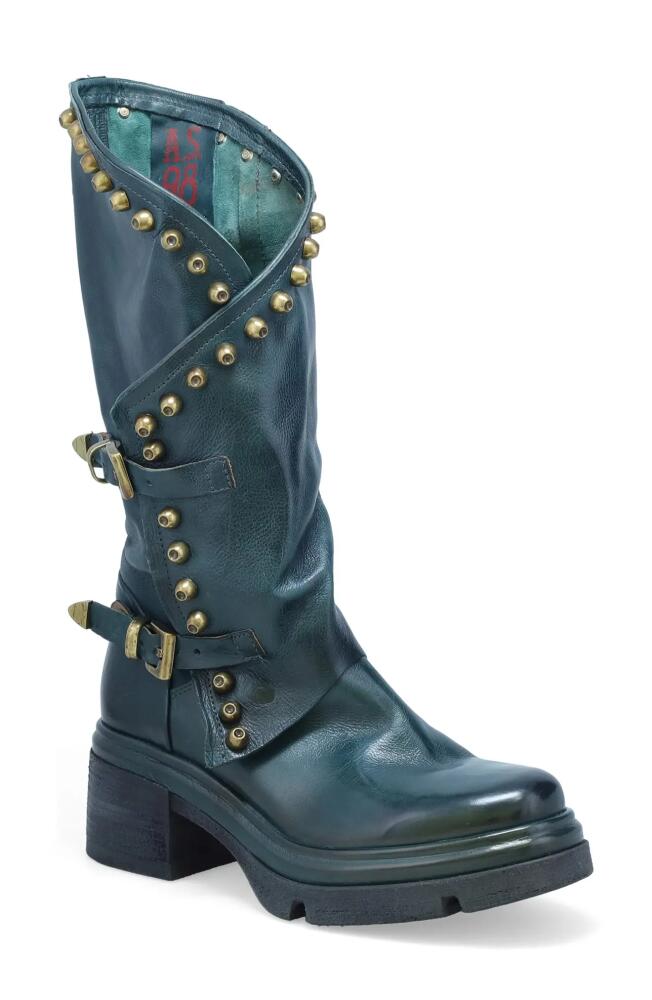 A. S.98 Easton Studded Boot in Teal Cover