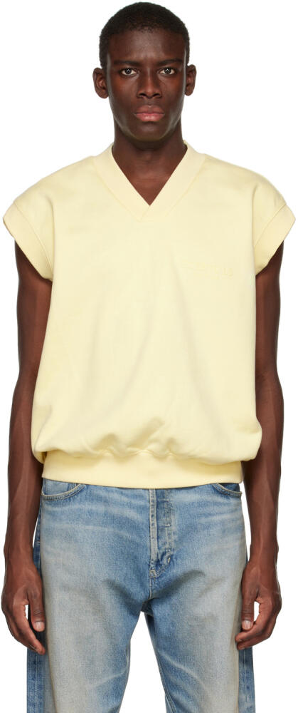 Fear of God ESSENTIALS Yellow V-Neck Vest Cover