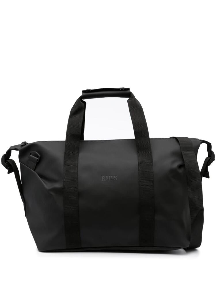 Rains logo-debossed waterproof holdall - Black Cover