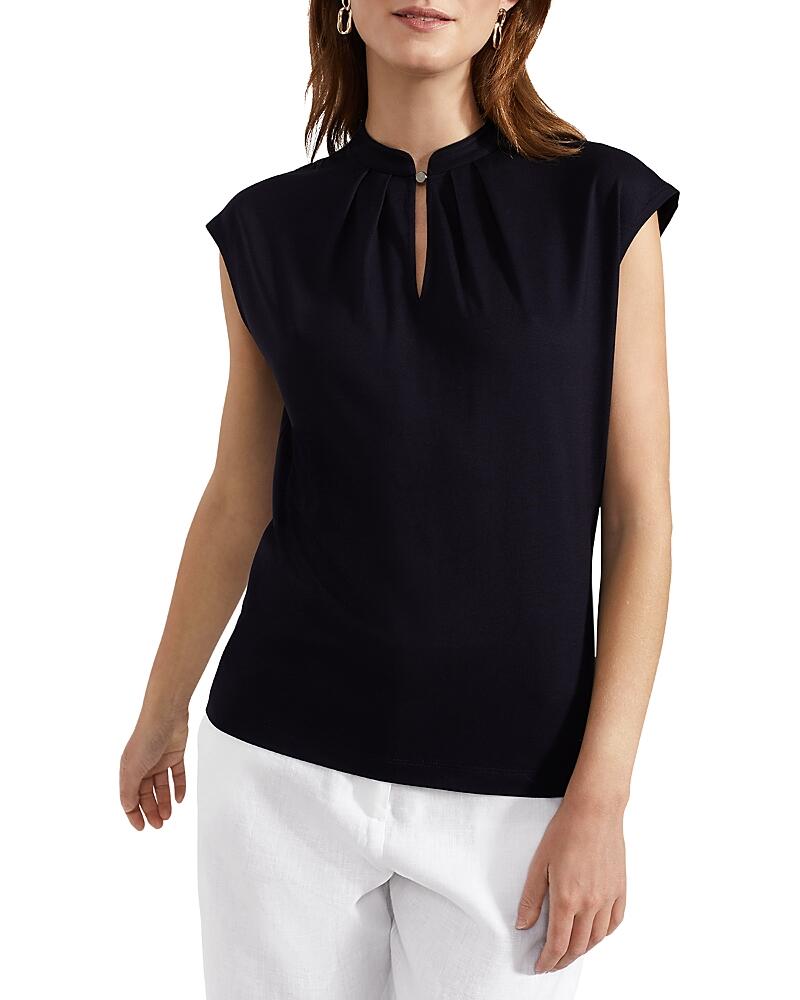 Hobbs London Maeve Mandarin Collar Top Cover