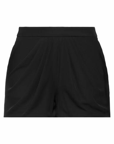 Monique Garçonne Woman Shorts & Bermuda Shorts Black Polyester, Elastane Cover