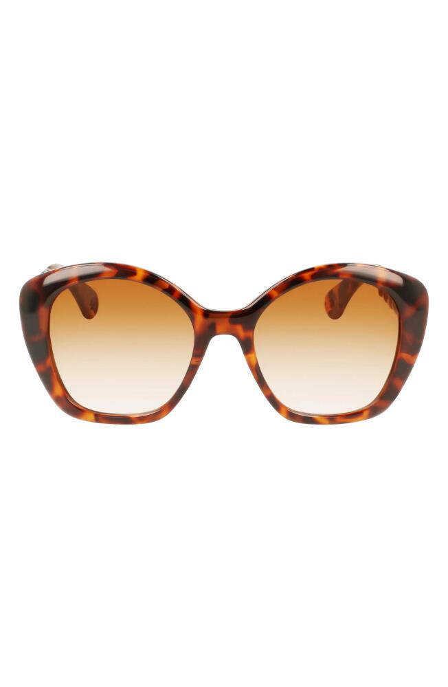 Lanvin Babe 54mm Butterfly Sunglasses in Havana Cover