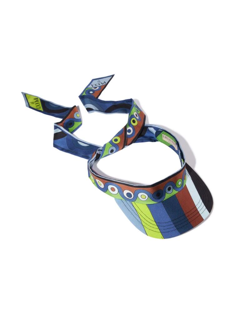 PUCCI abstract-print sun hat - Blue Cover