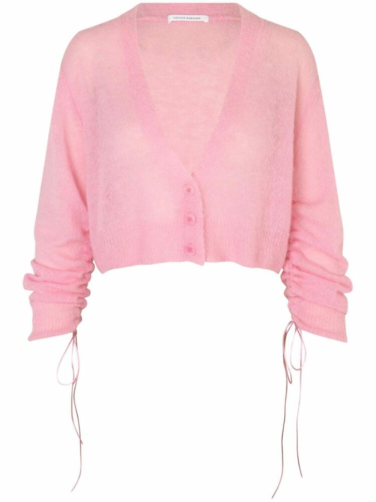 Cecilie Bahnsen Vicky V-neck cardigan - Pink Cover