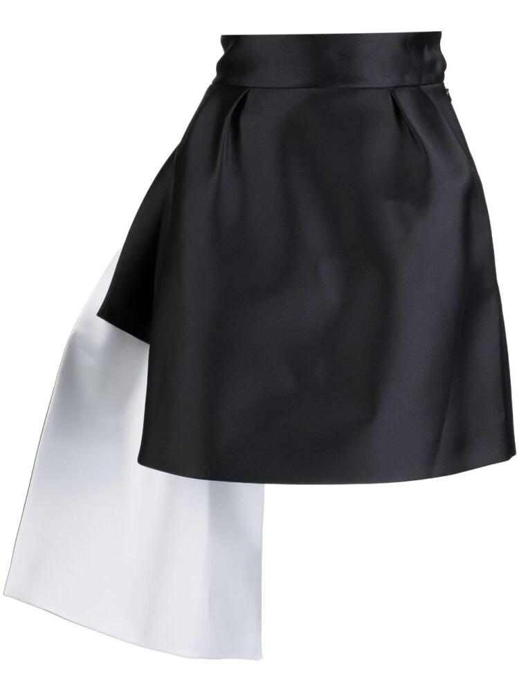 Dice Kayek draped high-waisted mini skirt - Black Cover