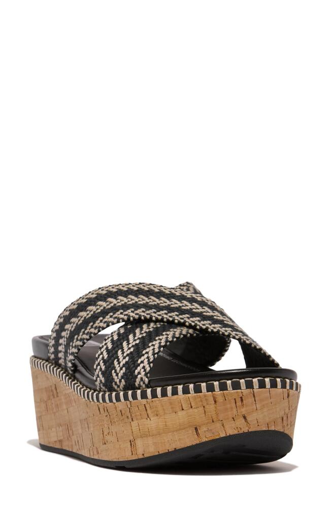 FitFlop Eloise Platform Wedge Slide Sandal in Black Cover