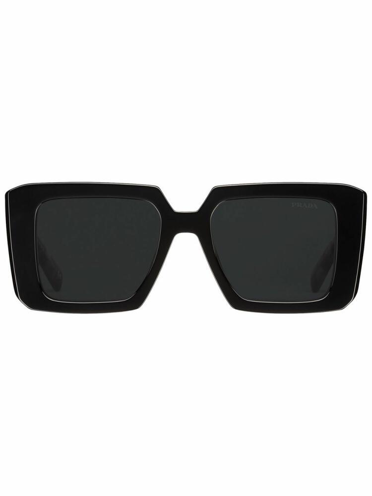 Prada Eyewear Symbole oversize-frame sunglasses - Grey Cover