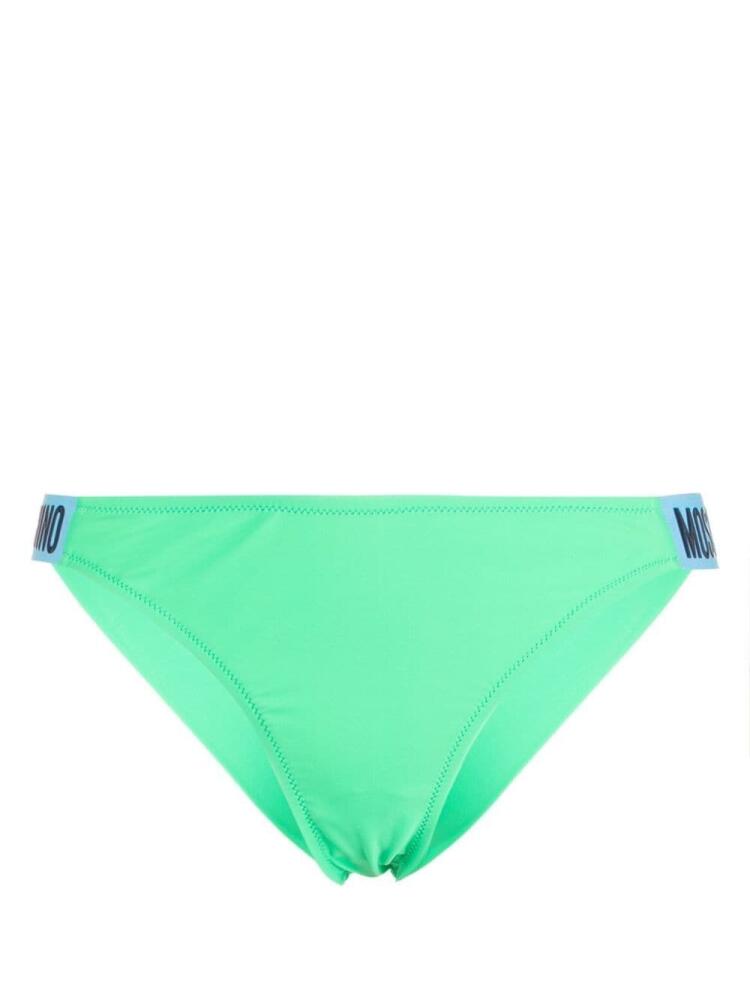 Moschino logo-embossed bikini bottoms - Green Cover