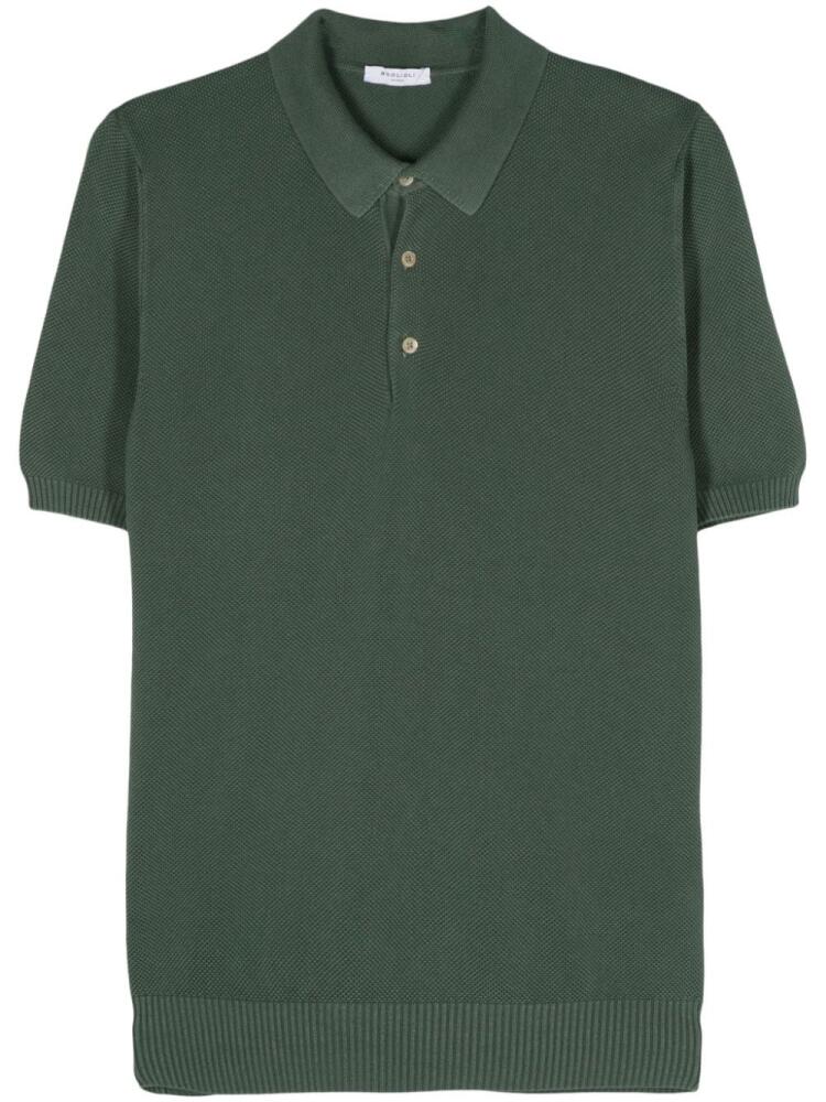 Boglioli piqué cotton polo shirt - Green Cover