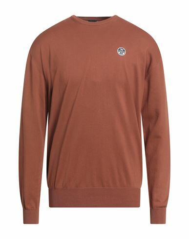 North Sails Man Sweater Tan Cotton Cover