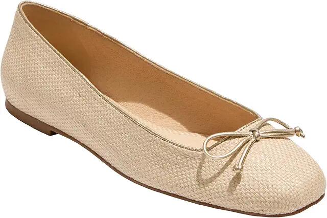 Jack Rogers Kenlyn Ballet - Rattan (Natural/Platinum) Women's Flat Shoes Cover