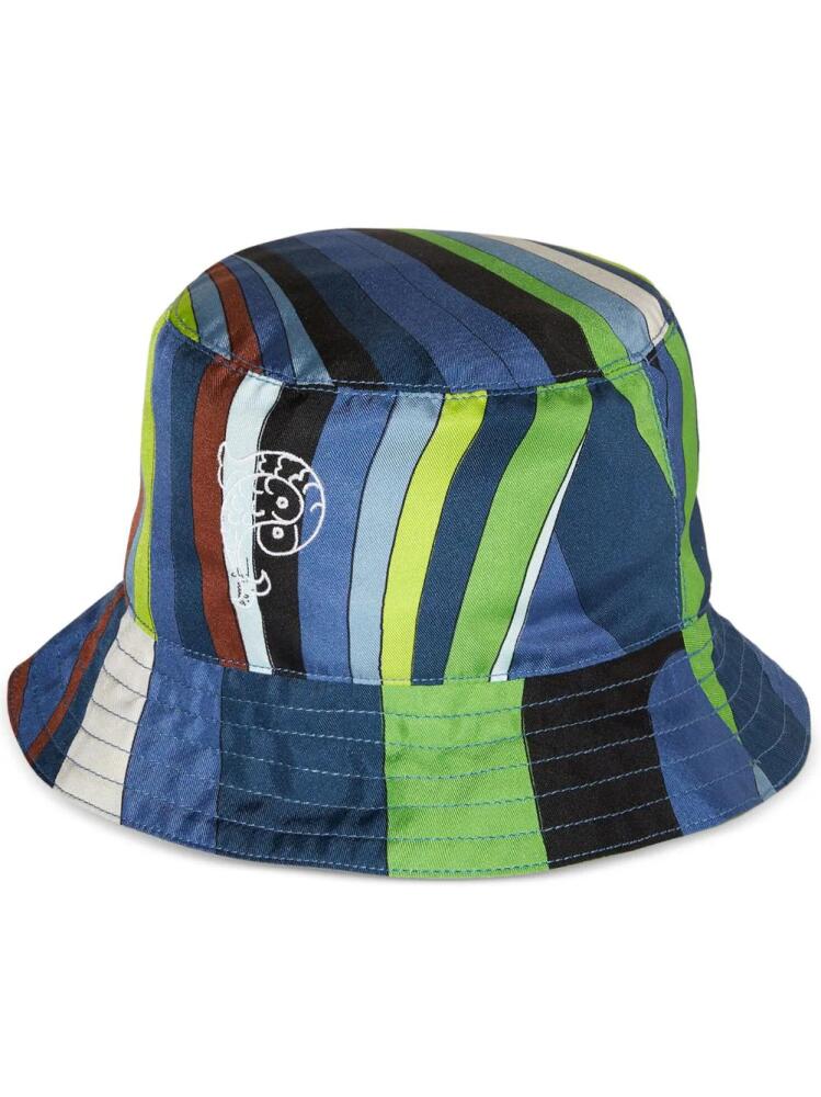 PUCCI logo-embroidered bucket hat - Blue Cover