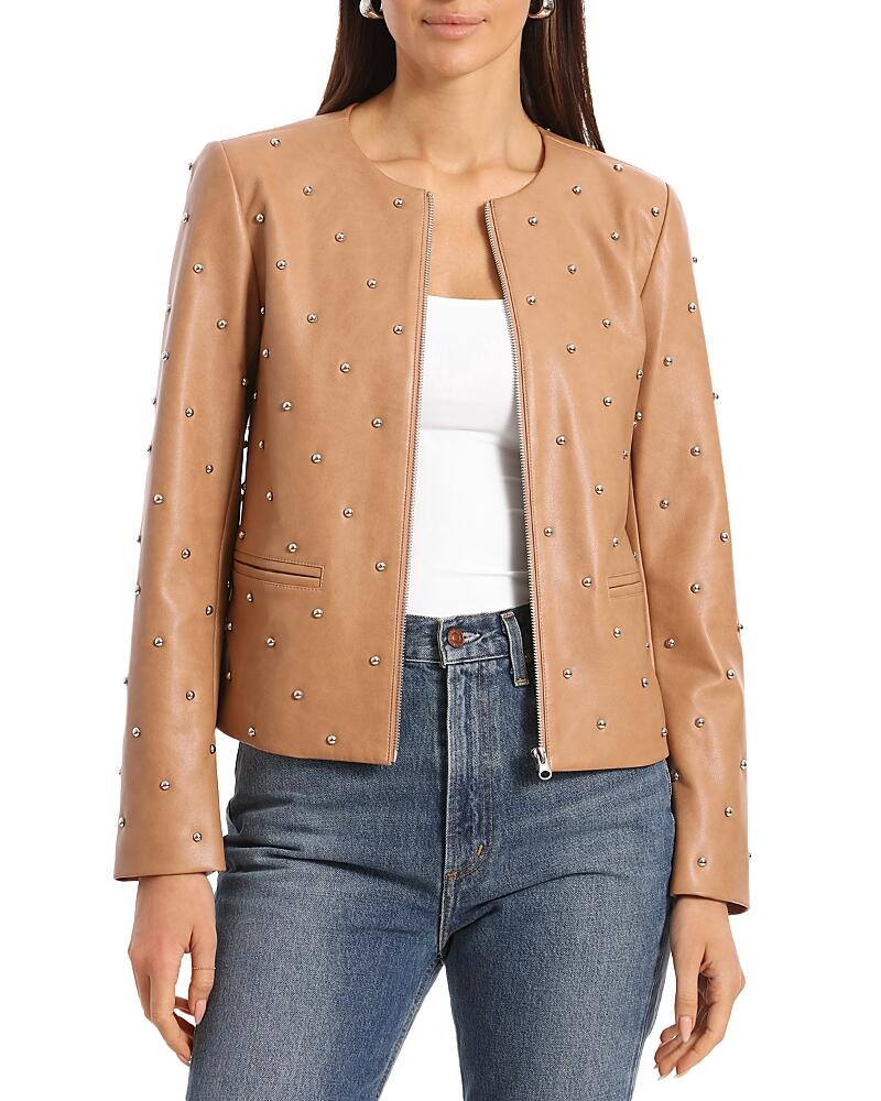 Bagatelle Faux Leather Studded Zip Jacket Cover